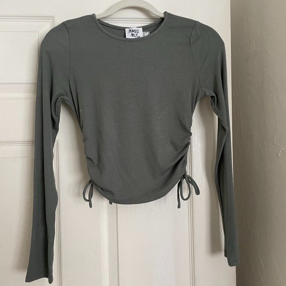 Princess Polly Tops - Princess Polly Green Synch-able LS Shirt